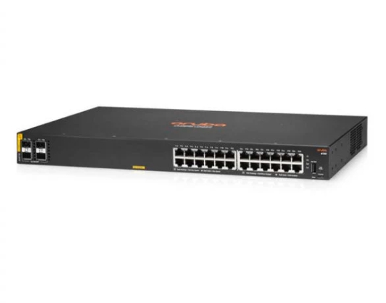 JL677A - HPE Aruba CX 6100 Switch 24G Class4 PoE Switch 4SFP+ 370W