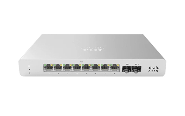 MS120-8LP-HW Cisco Meraki 1G L2 Cloud Managed 8x GigE 67W PoE Switch